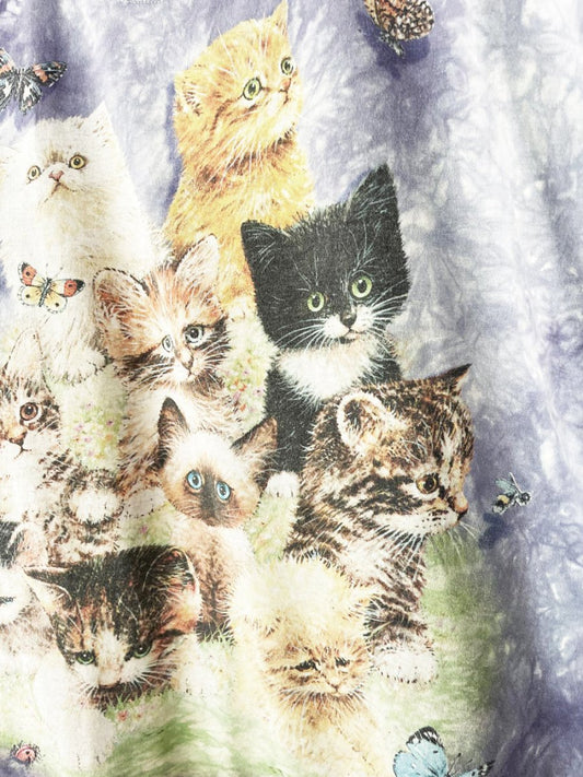 vintage 00s the mountains kittens + butterflies tie dye tee | fruit of the loom - good market thrift store