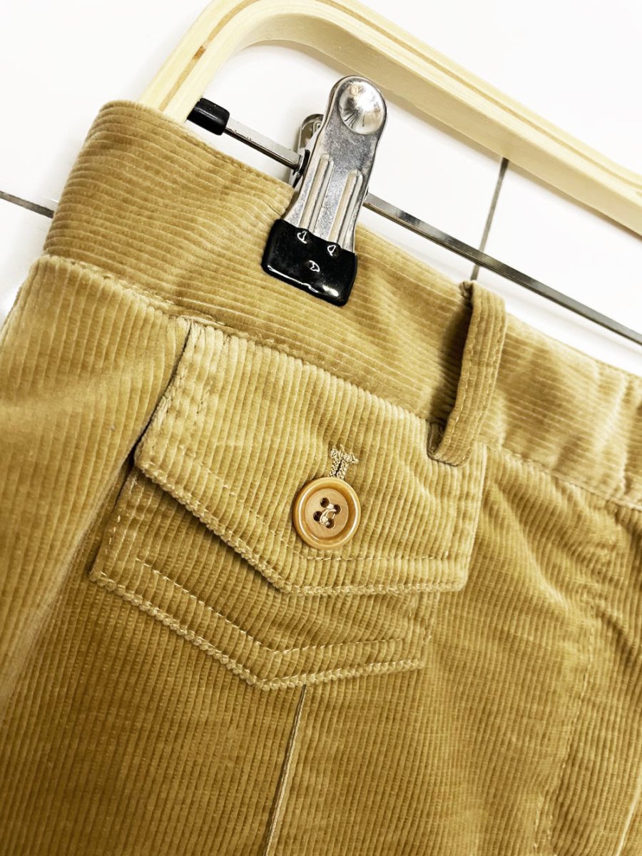 vintage 00s theory corduroy flare knee-length skirt | made in usa - good market thrift store