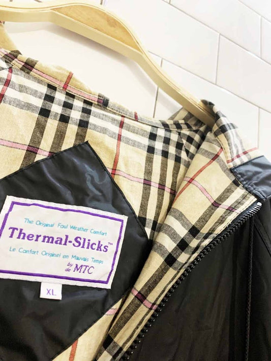 vintage 00s thermal slicks rain coat | original foul weather comfort - good market thrift store