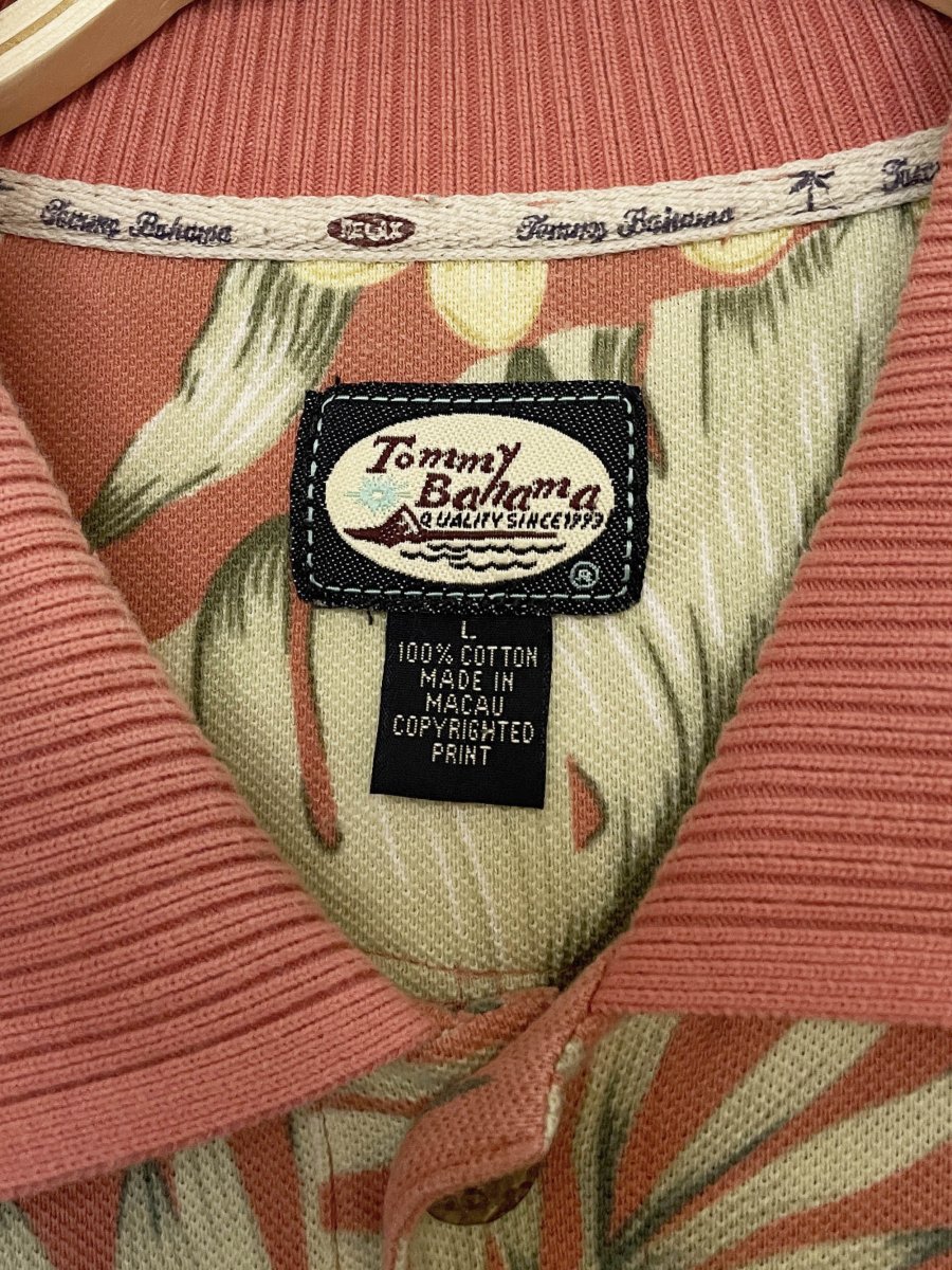 vintage 00s tommy bahama ribbed-collar resort polo - good market thrift store
