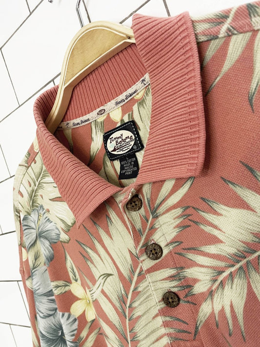 vintage 00s tommy bahama ribbed-collar resort polo - good market thrift store