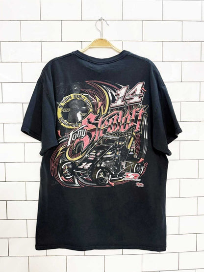 vintage 00s tony stewart chili bowl graphic tee - good market thrift store