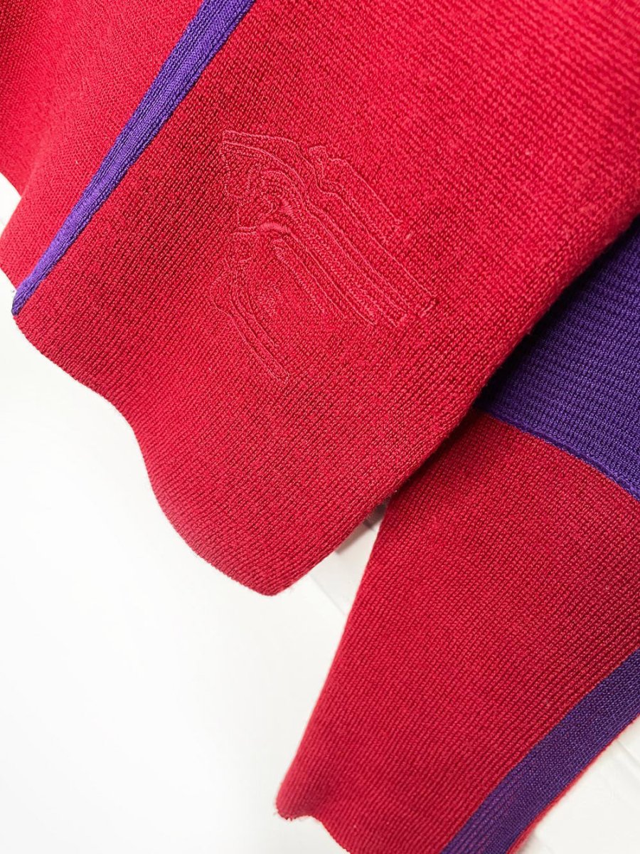 vintage 00s versace sport wool colour block sweater - good market thrift store