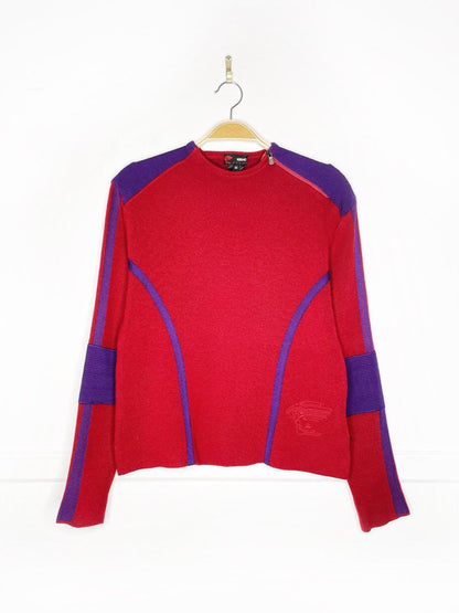 vintage 00s versace sport wool colour block sweater - good market thrift store