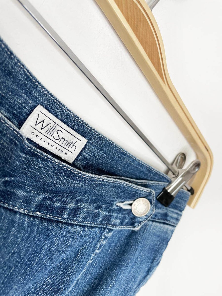 vintage 00s willi smith denim wrap skort - good market thrift store