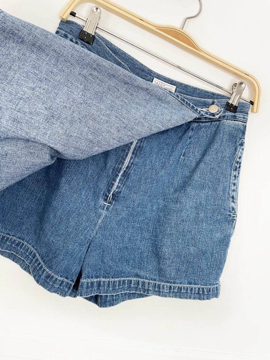 vintage 00s willi smith denim wrap skort - good market thrift store