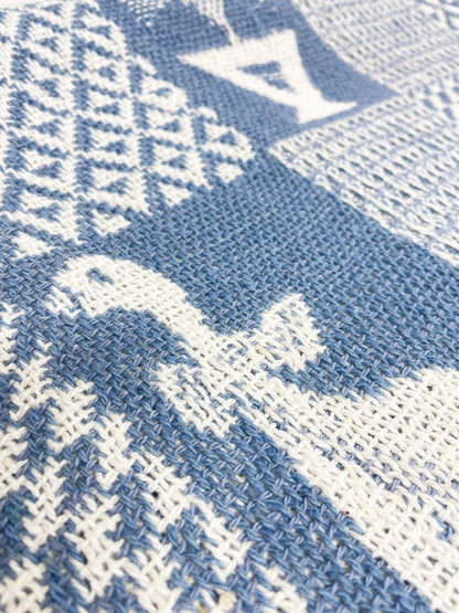 vintage 00s woven goose heart + home check throw blanket - good market thrift store