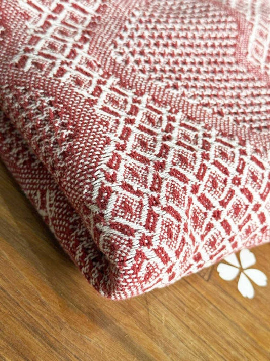 vintage 00s woven hearts throw blanket - good market thrift store