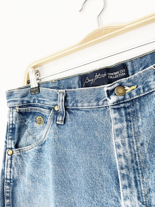 vintage 00s wrangler x george strait cowboy cut straight leg jeans - good market thrift store