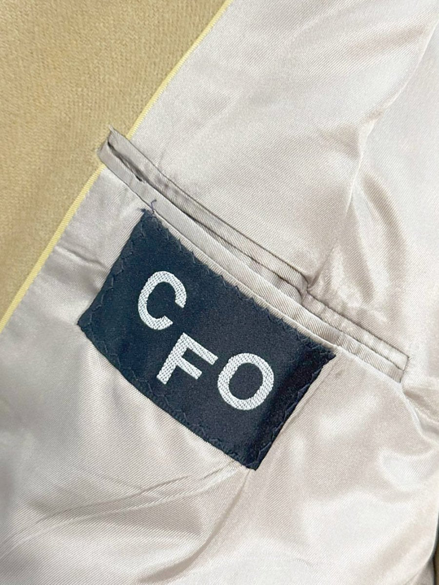 vintage 100% wool gold crest button blazer | man in wool | union made in USA - good market thrift store