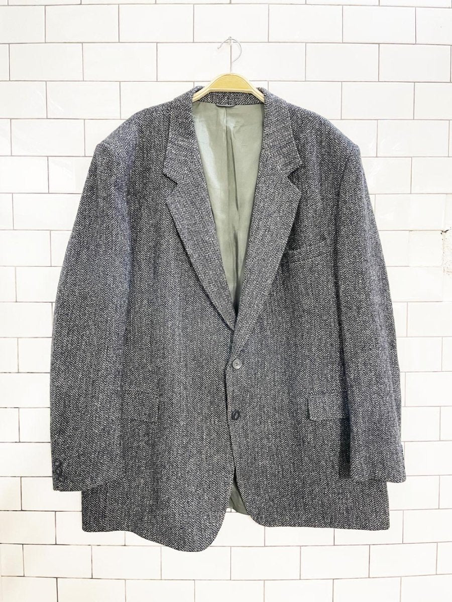 vintage 100% wool menswer blazer | george richards - good market thrift store