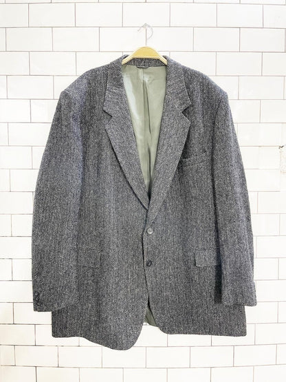 vintage 100% wool menswer blazer | george richards - good market thrift store