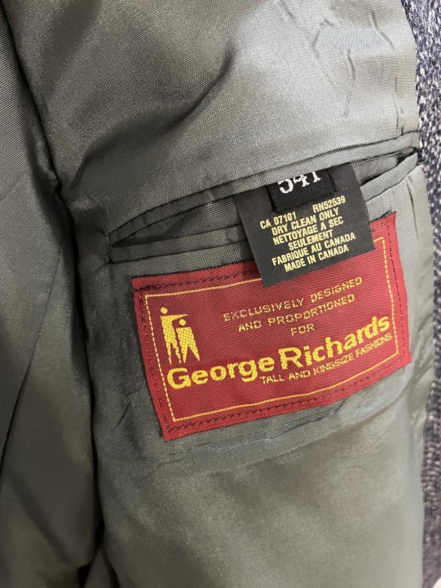 vintage 100% wool menswer blazer | george richards - good market thrift store