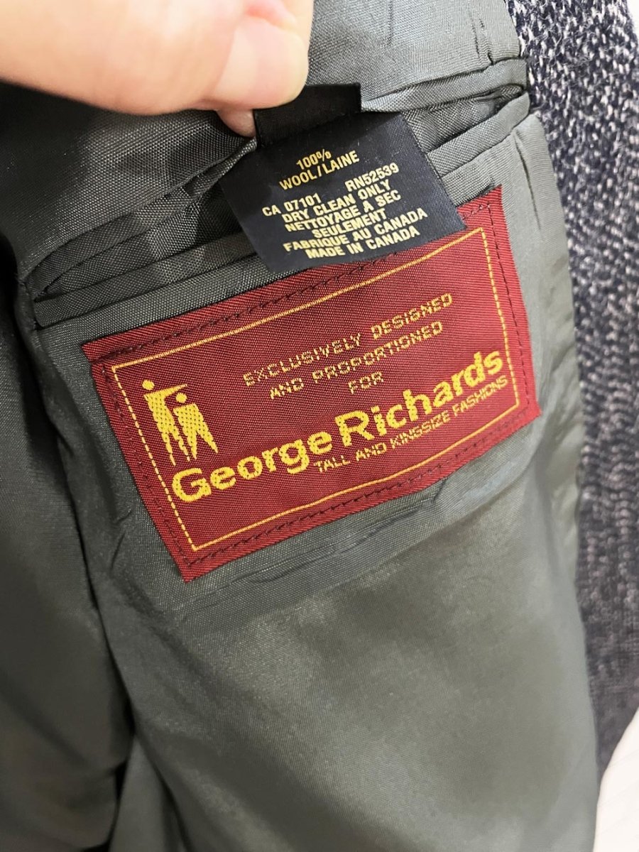 vintage 100% wool menswer blazer | george richards - good market thrift store