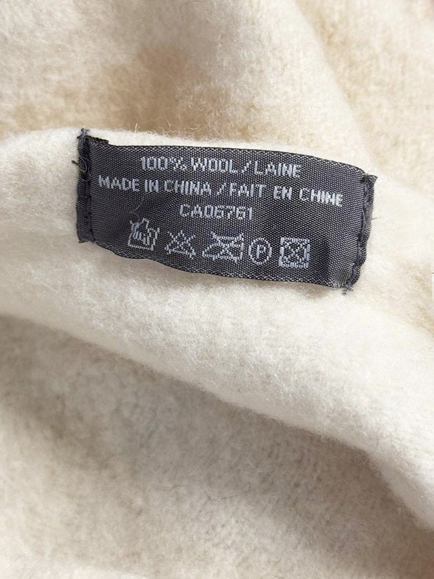 vintage 100% wool metal eyelet detail beret - good market thrift store