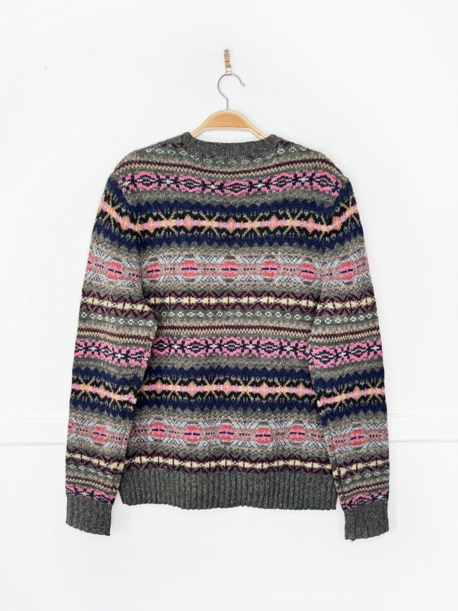 vintage 2012 polo ralph lauren wool-alpaca fair isle knit sweater - good market thrift store
