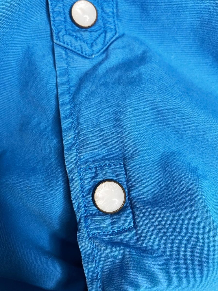 vintage 2013 burberry brit s/s snap button utility shirt - good market thrift store