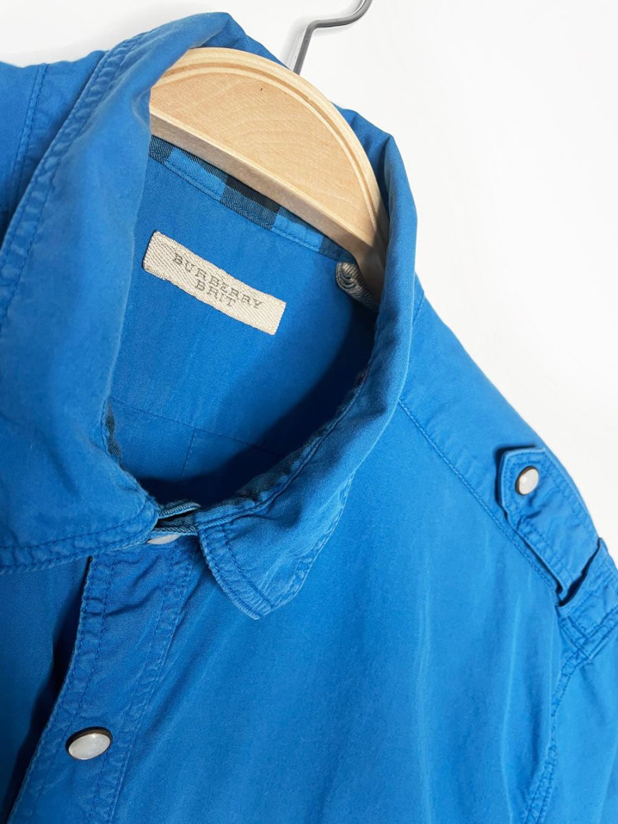 vintage 2013 burberry brit s/s snap button utility shirt - good market thrift store