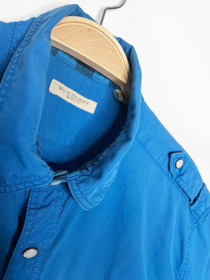 vintage 2013 burberry brit s/s snap button utility shirt - good market thrift store
