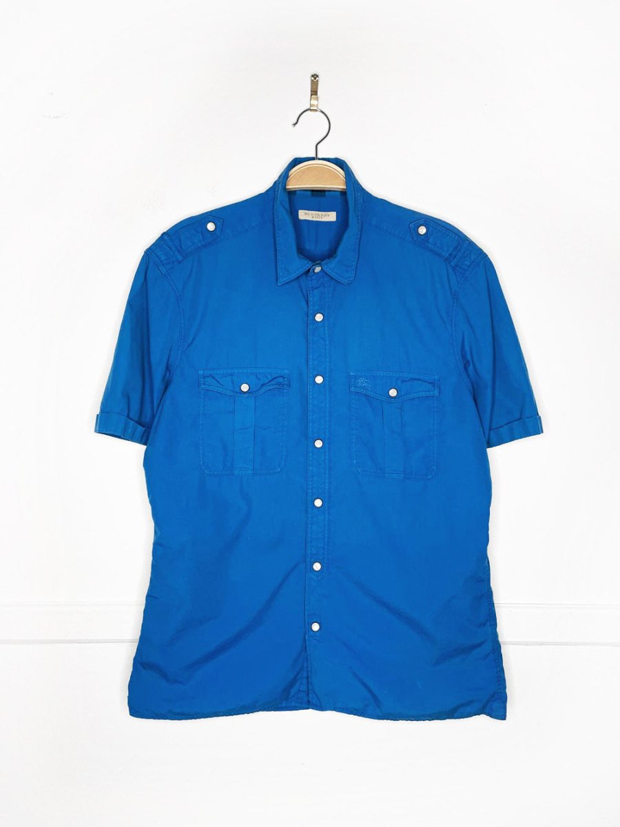 vintage 2013 burberry brit s/s snap button utility shirt - good market thrift store