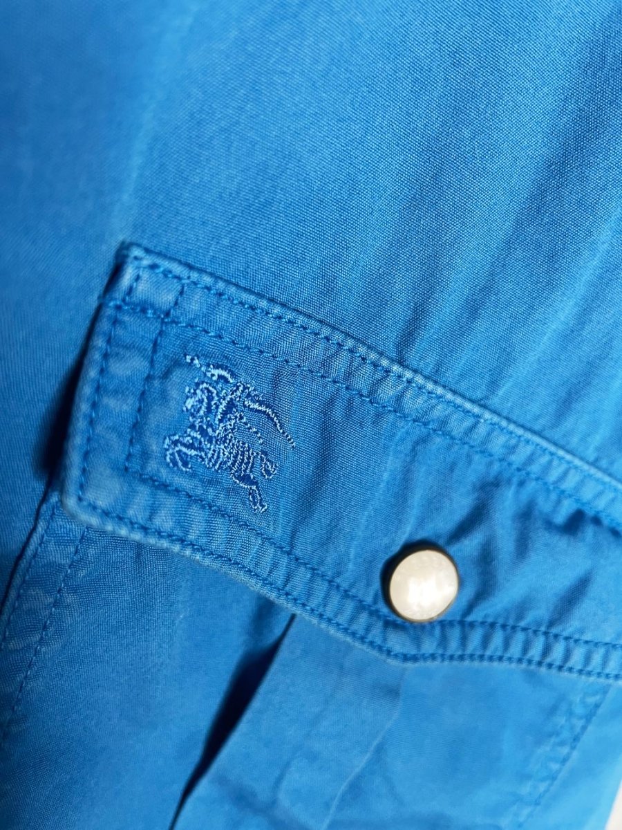 vintage 2013 burberry brit s/s snap button utility shirt - good market thrift store