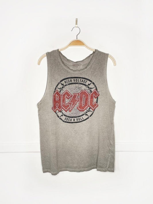 vintage 2014 acdc high voltage sleeveless band tee - good market thrift store