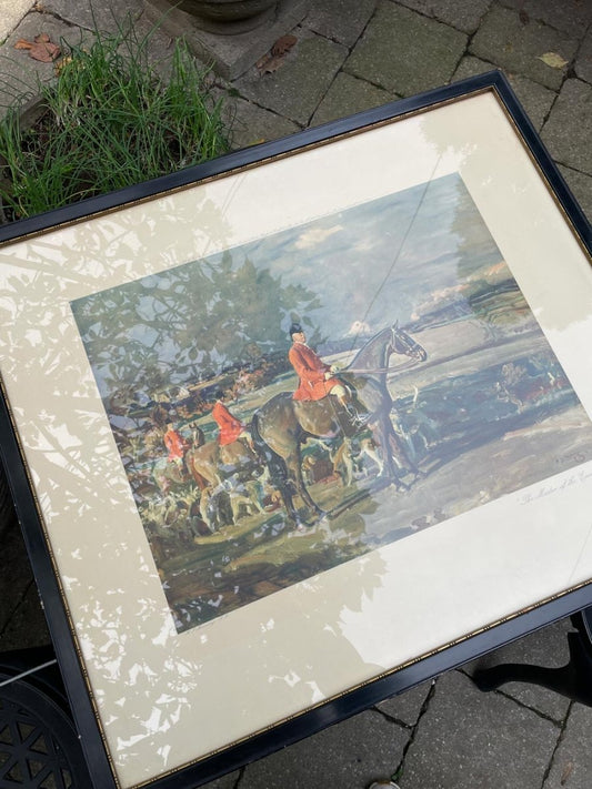 vintage 30s master of the essex sir wilfred james munnings print | framed - good market thrift store