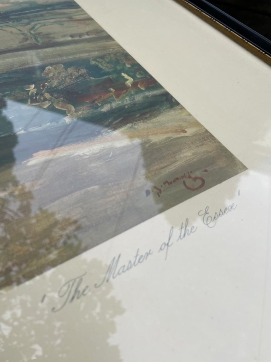 vintage 30s master of the essex sir wilfred james munnings print | framed - good market thrift store