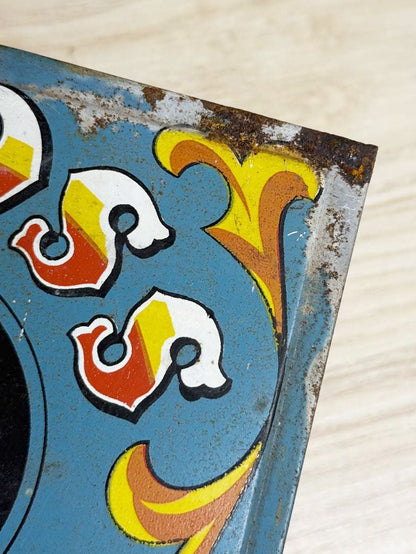 vintage 50s animal carnival ring toss tin poster - good market thrift store