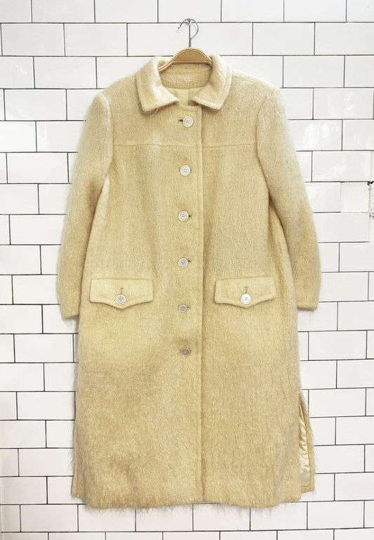 vintage 50s auckie sanft mohair - wool coat - good market thrift store