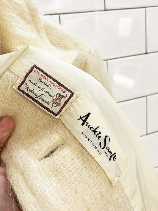 vintage 50s auckie sanft mohair - wool coat - good market thrift store