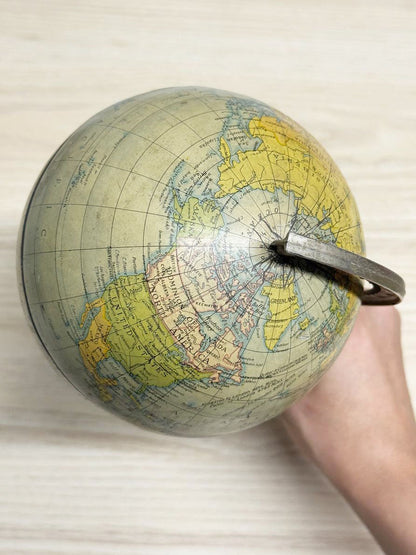 vintage 50s chad valley mini tin globe | made in England - good market thrift store