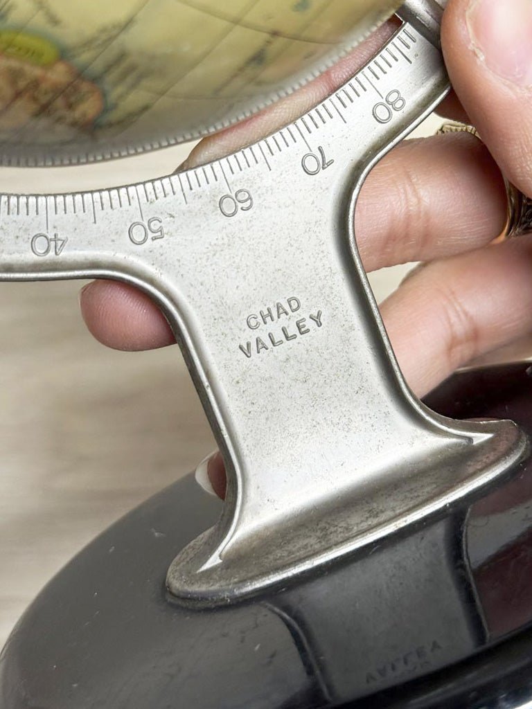 vintage 50s chad valley mini tin globe | made in England - good market thrift store