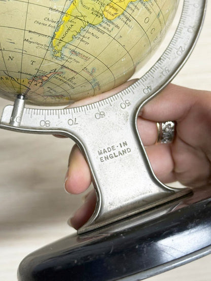 vintage 50s chad valley mini tin globe | made in England - good market thrift store