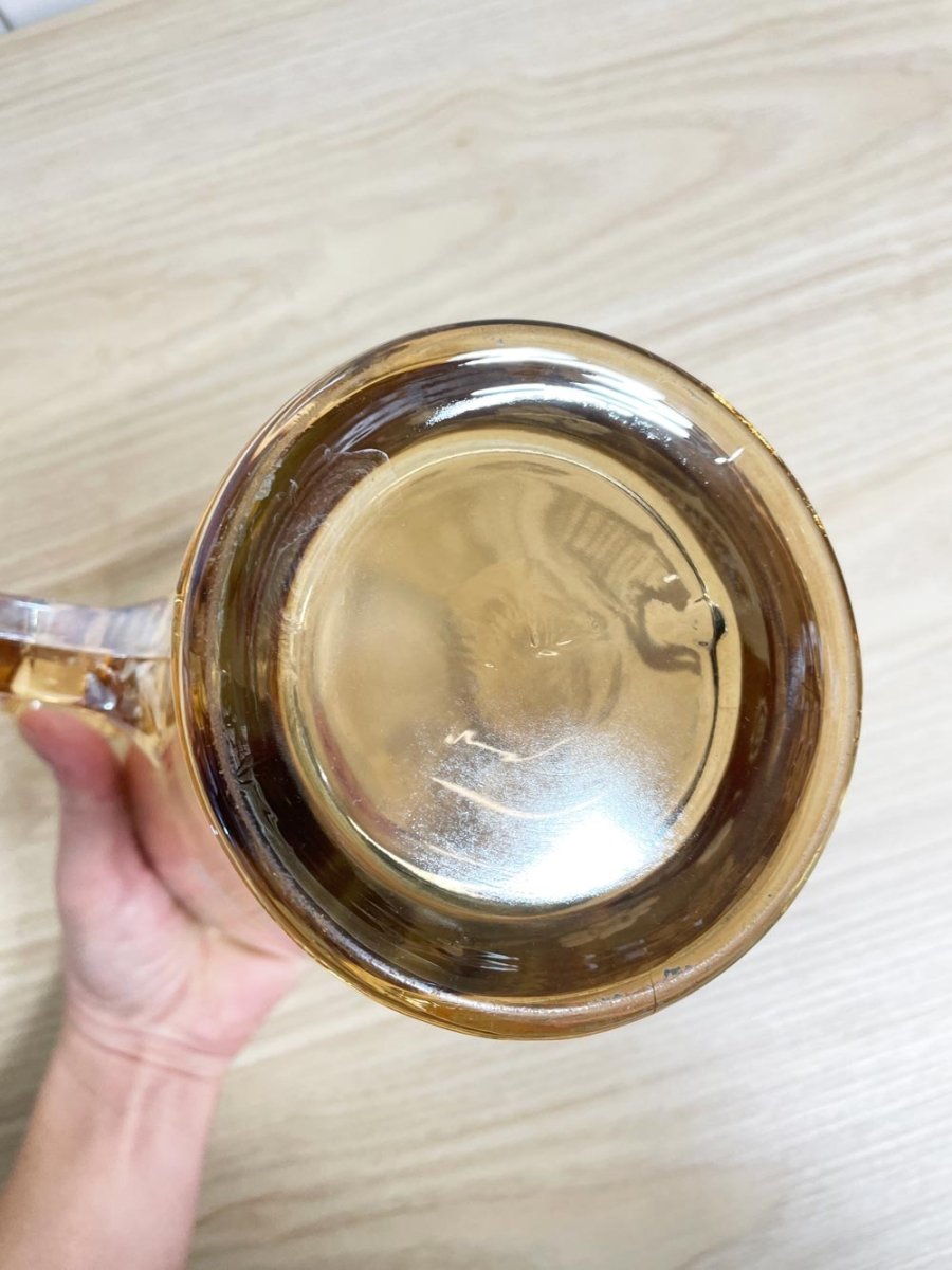 vintage 50s jeanette marigold pitcher | carnival glass - good market thrift store