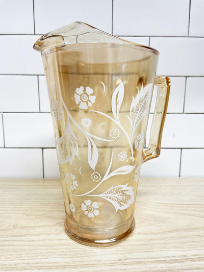 vintage 50s jeanette marigold pitcher | carnival glass - good market thrift store