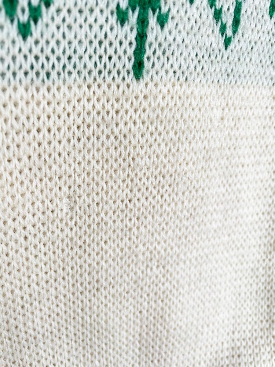 vintage 50s jersild 100% wool snowflake knit sweater - good market thrift store