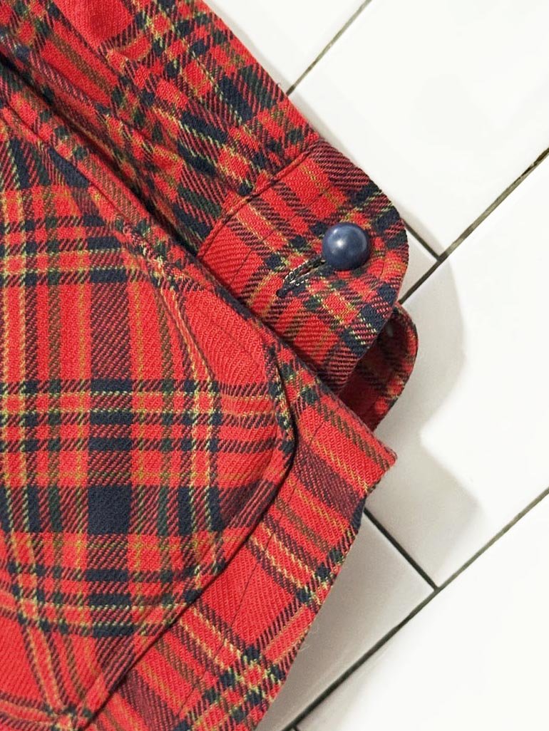 vintage 50s pendleton 100% wool tartan plaid button shirt jacket - good market thrift store