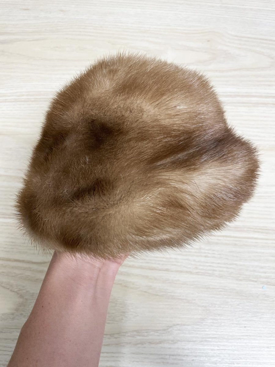 vintage 50s simpsons mink fur hat - good market thrift store