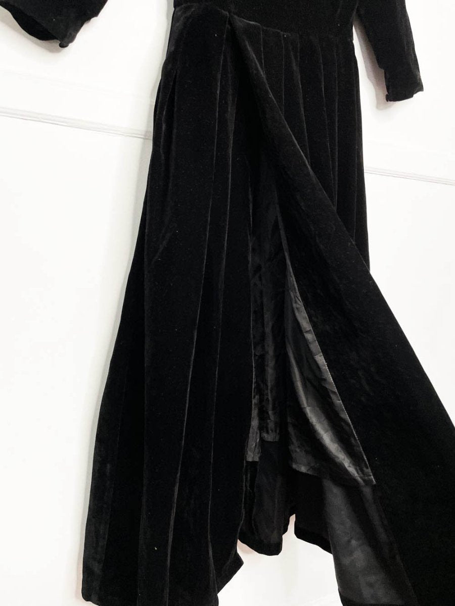 vintage 50s style sweetheart neckline pleated full midi dress | pin up - good market thrift store