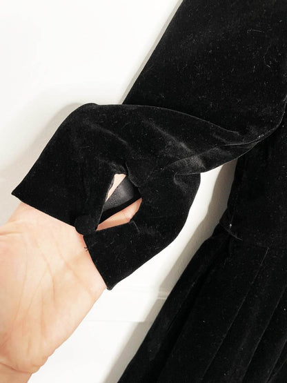 vintage 50s style sweetheart neckline pleated full midi dress | pin up - good market thrift store