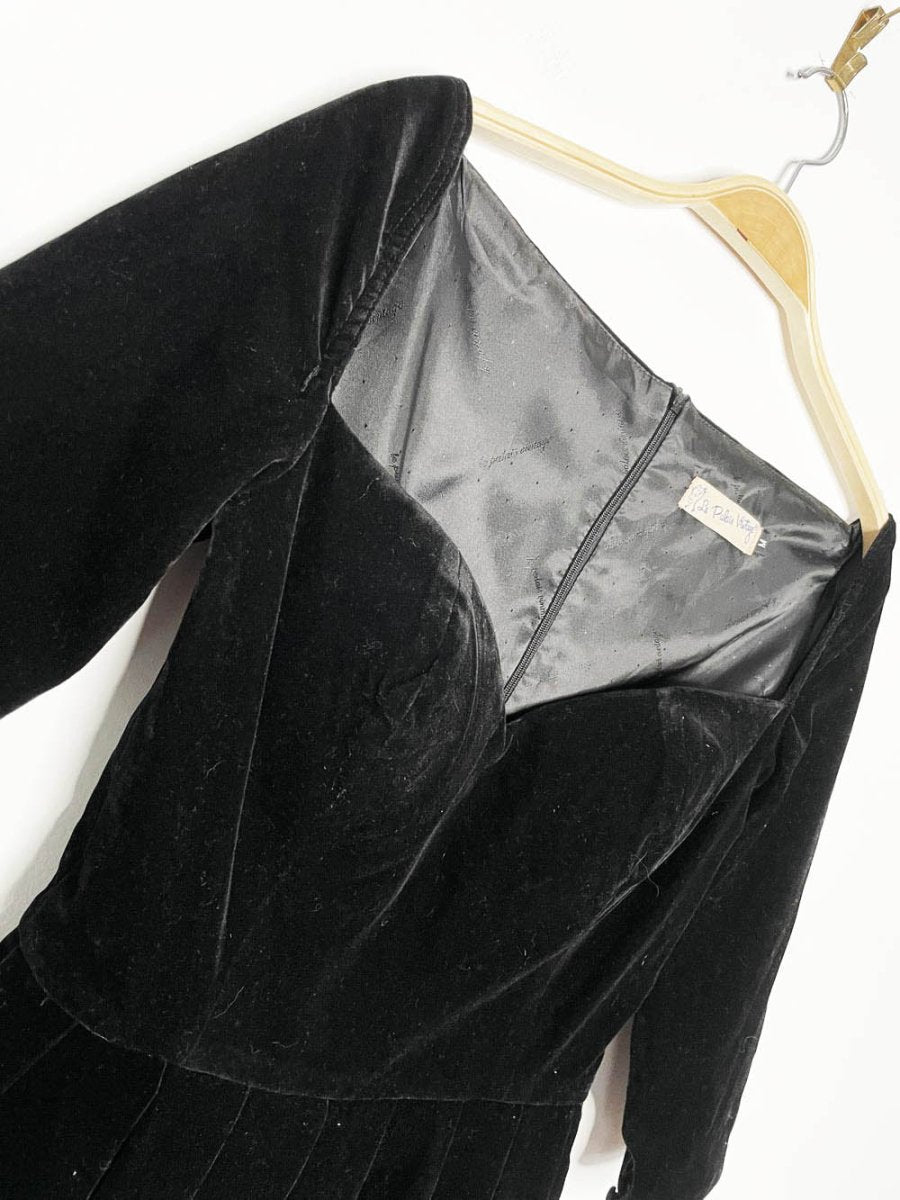 vintage 50s style sweetheart neckline pleated full midi dress | pin up - good market thrift store