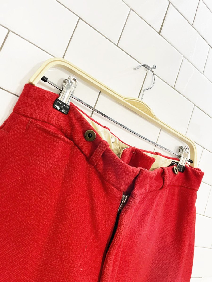 vintage 50s woolrich wool riding pants | talon | made in USA - good market thrift store