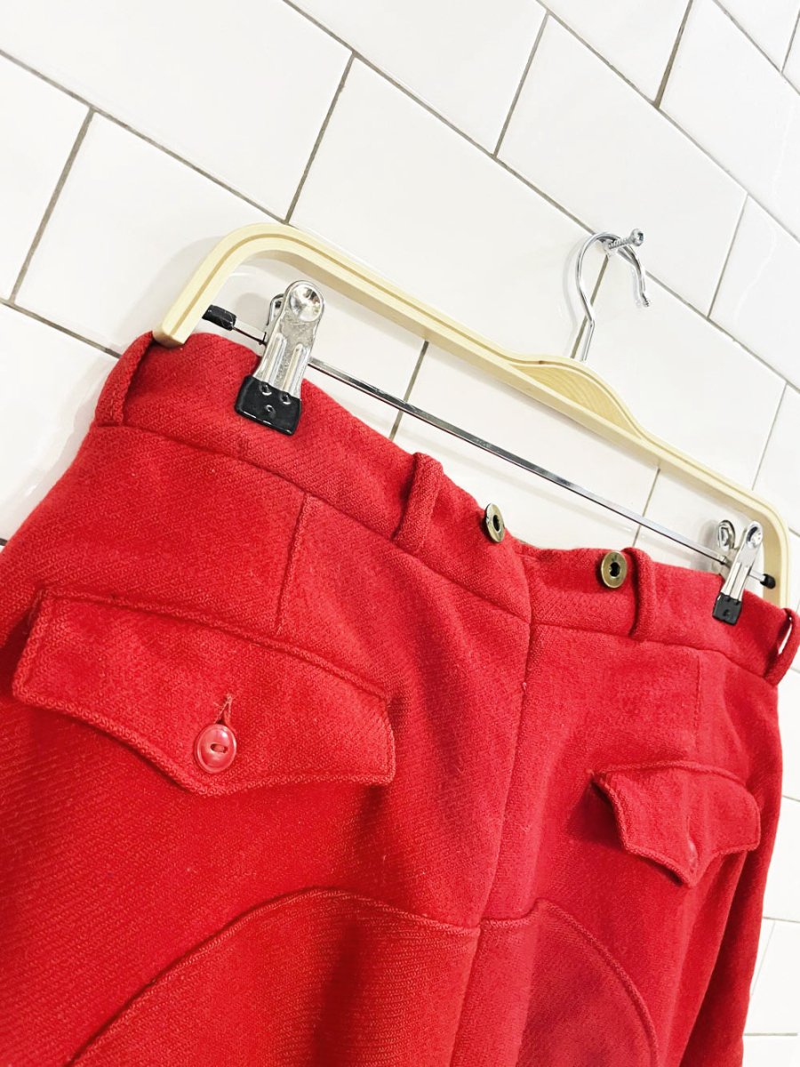 vintage 50s woolrich wool riding pants | talon | made in USA - good market thrift store