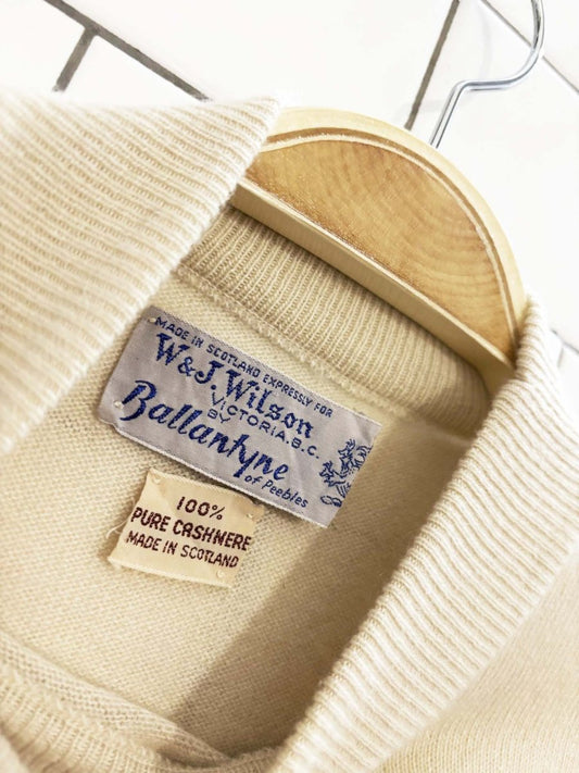 vintage 60s ballantyne 100% cashmere sweater vest | made in scotland - good market thrift store