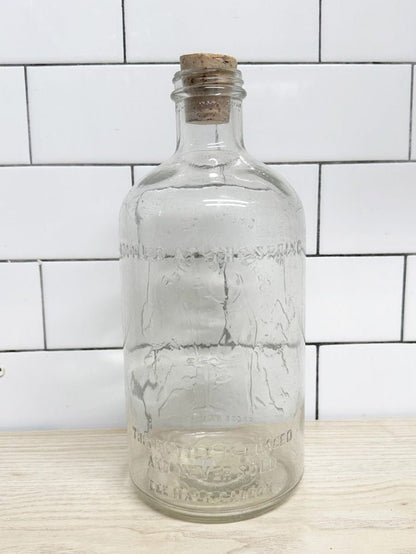 vintage 60s chemung new york spring water glass bottle - good market thrift store