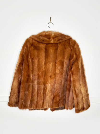 vintage 60s eartons mink fur princess cut short coat | fur salon - good market thrift store
