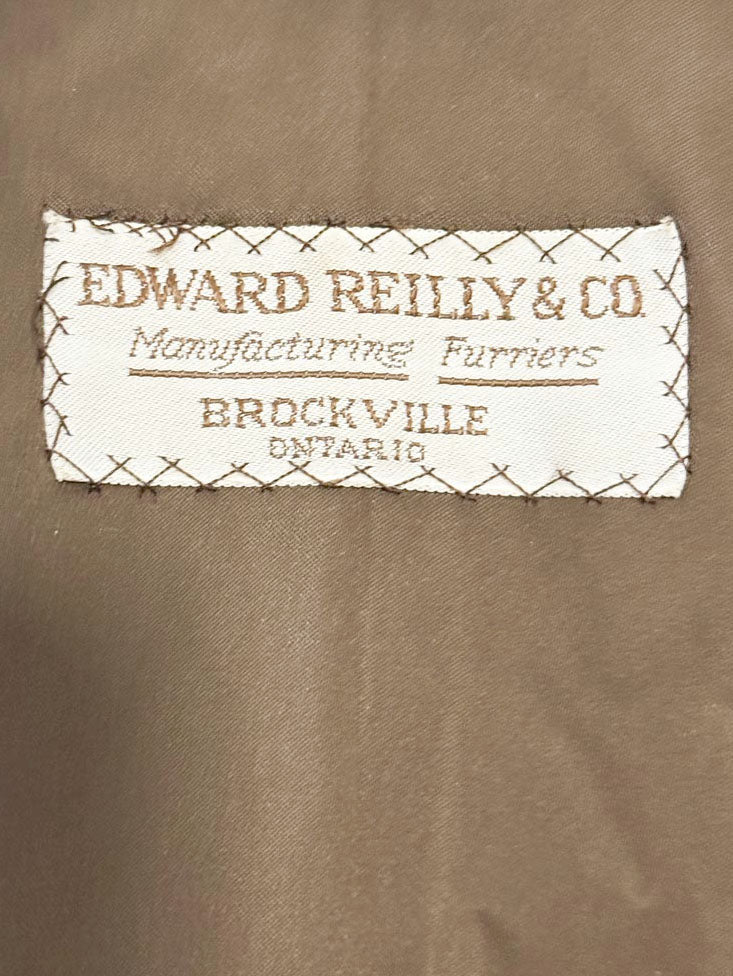vintage 60s edward reilly & co. mink stripe fur coat | made in Canada - good market thrift store