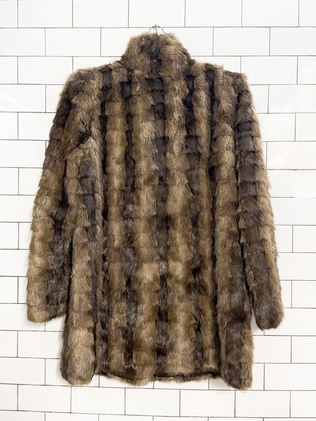 vintage 60s edward reilly & co. mink stripe fur coat | made in Canada - good market thrift store