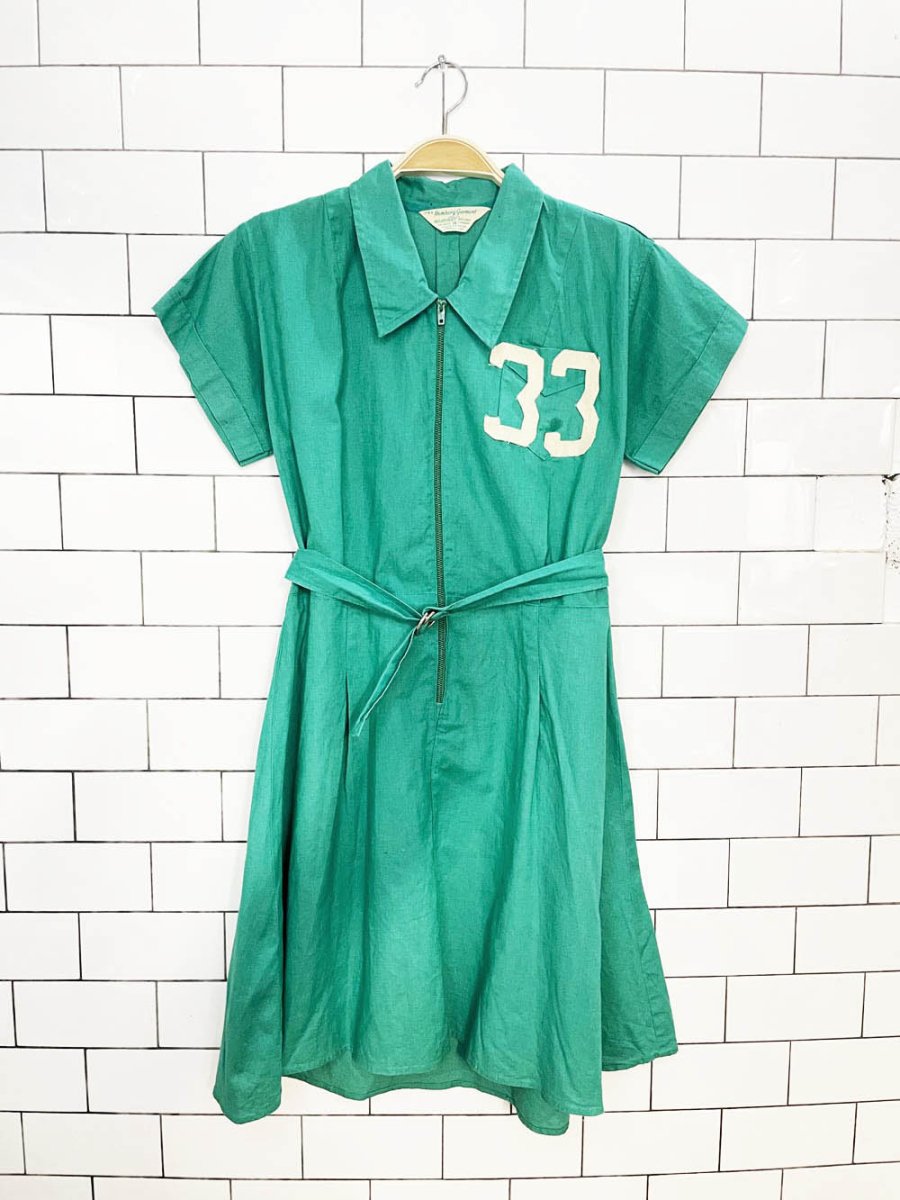 vintage 60s homberg garment gym dress | 33 | conmar zipper - good market thrift store